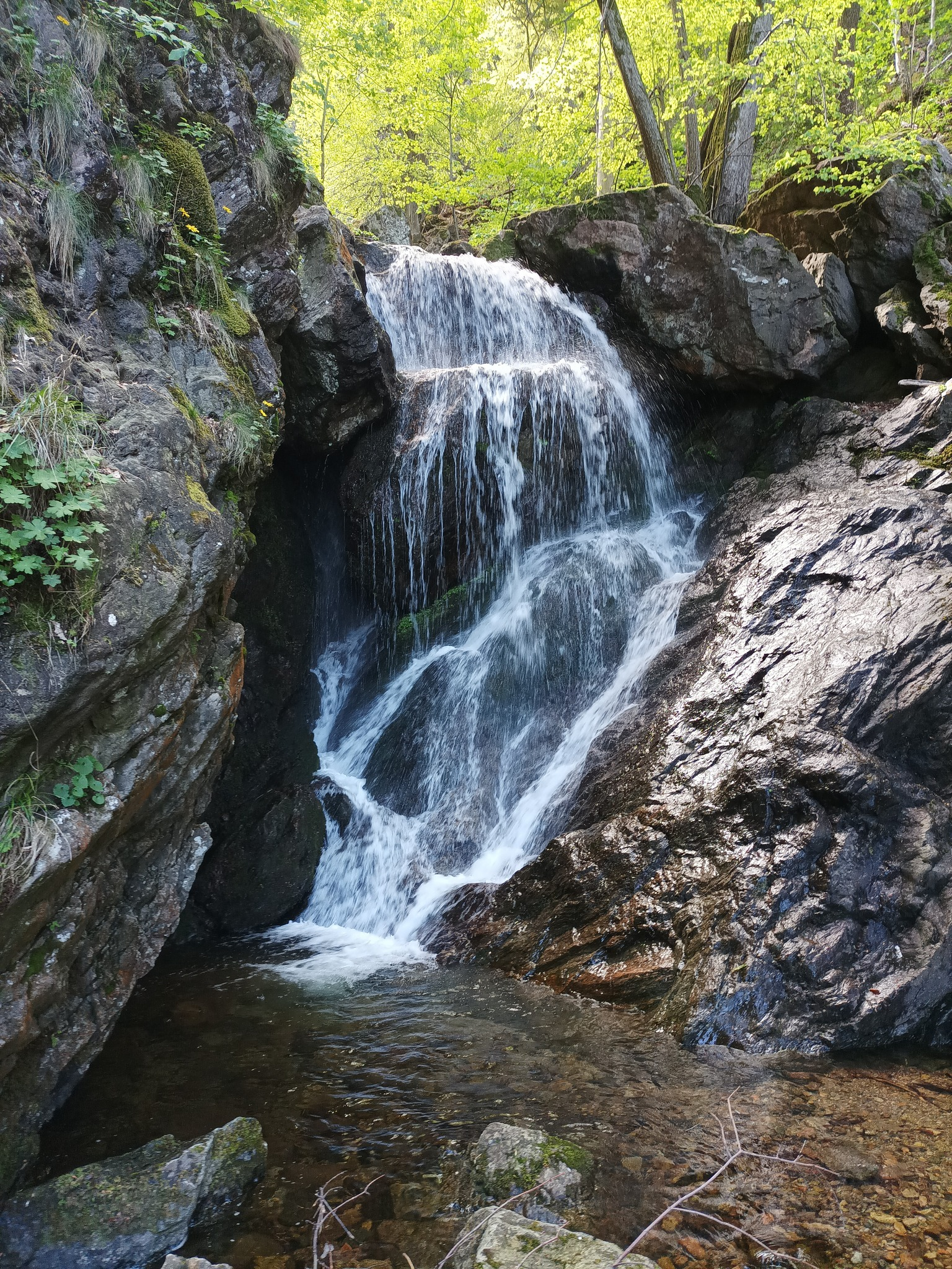 Долен водопад Отбита река