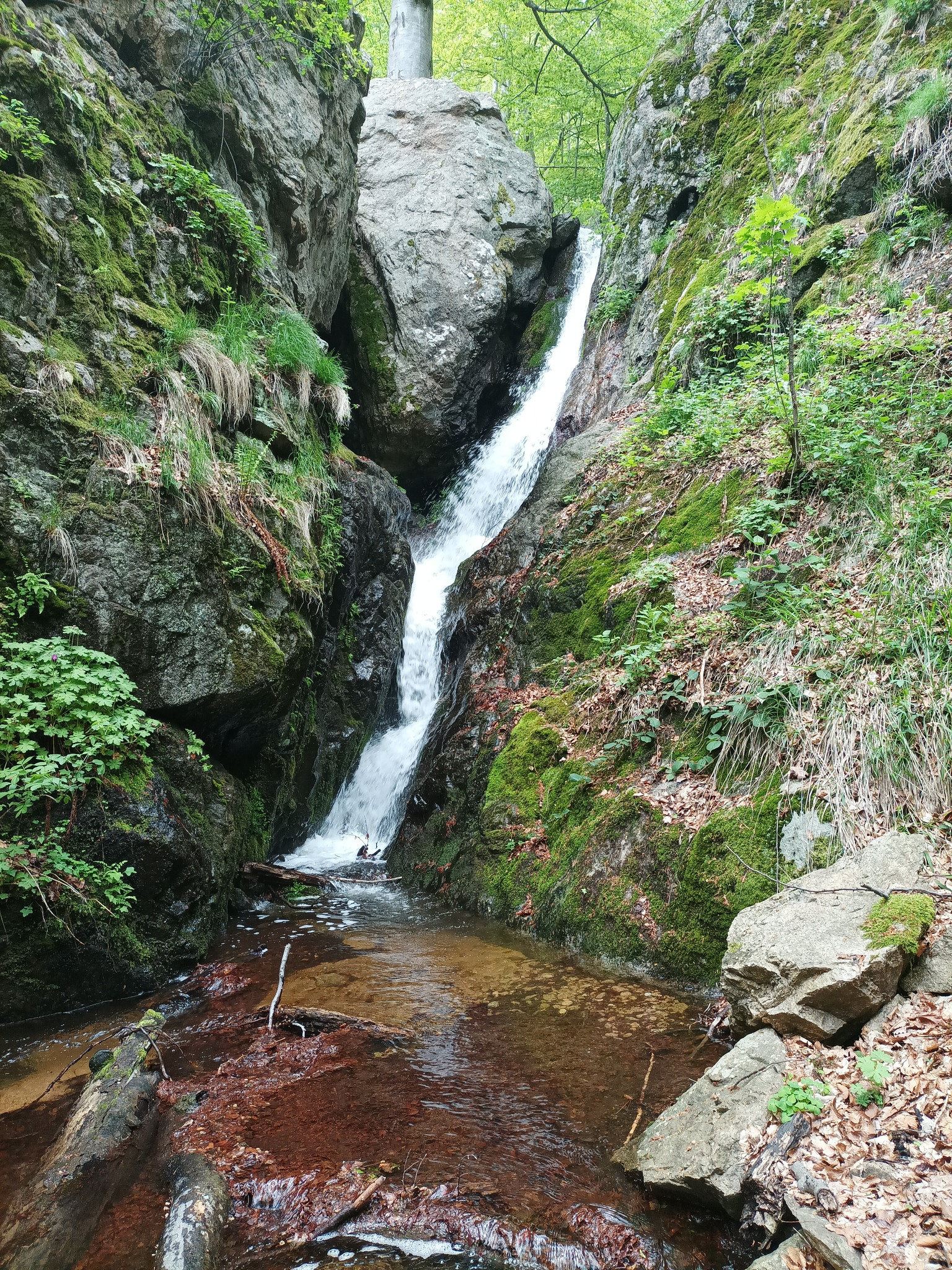 Водопад Горен Малък въртоп 