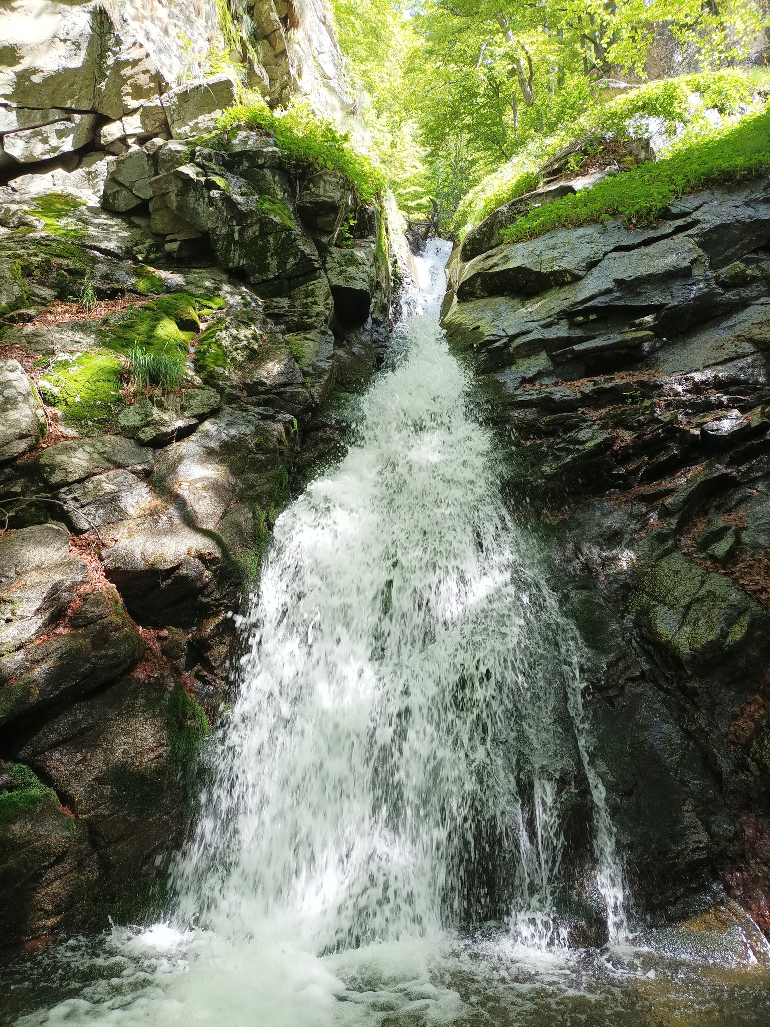 Големия водопад десен приток Дълбоки дол